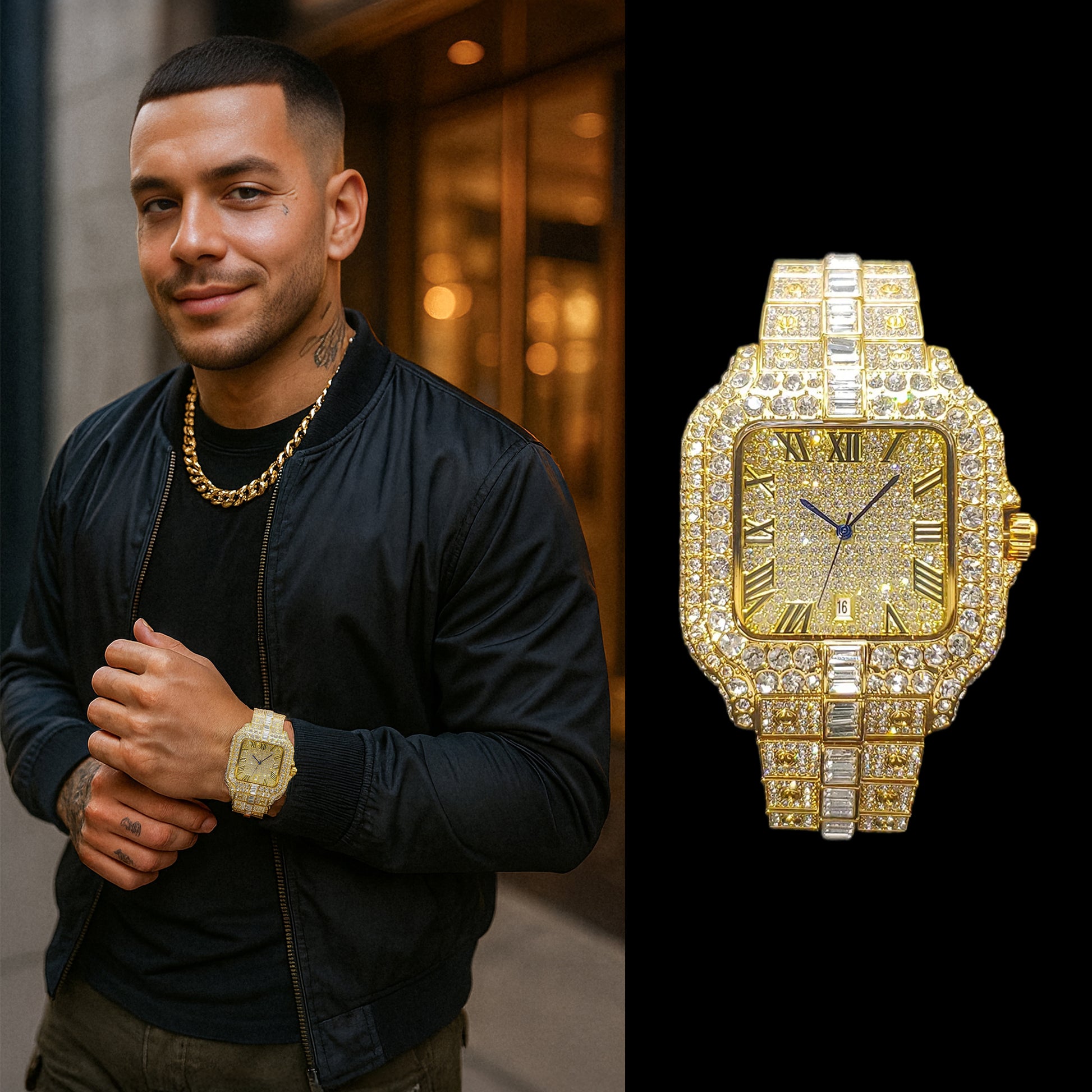 18K Dubai Watch – Luxury Stainless Steel Timepiece | DAILY DRIPZ