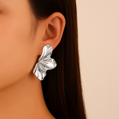 Gold Flower Earrings