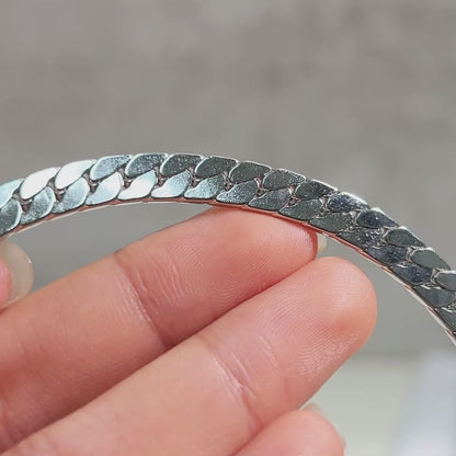 18K London Chain Sterling Silver Geometric Necklace | DAILY DRIPZ