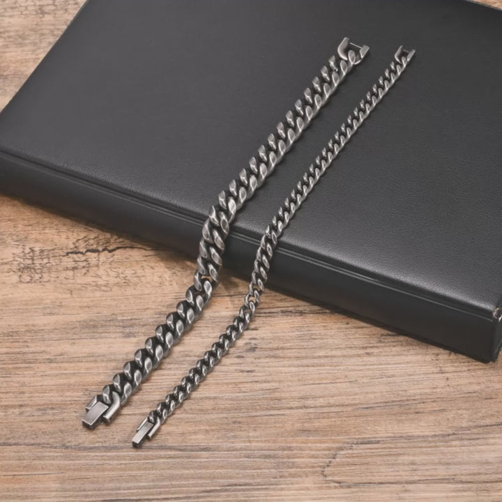 18K Dubai Bracelet Vintage Cuban Stainless Steel Jewelry | DAILY DRIPZ